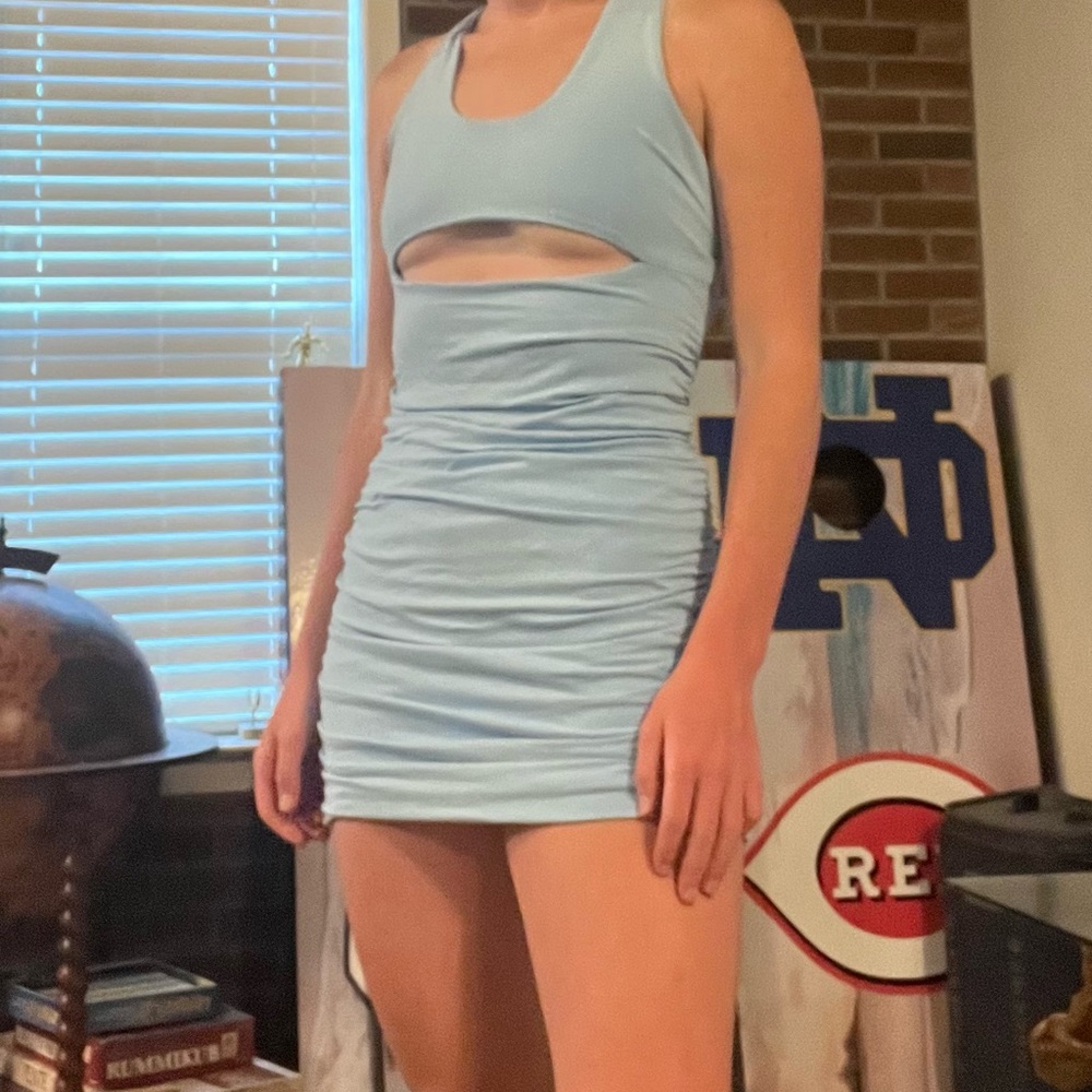 Light Blue Tiger Mist Kai Dress